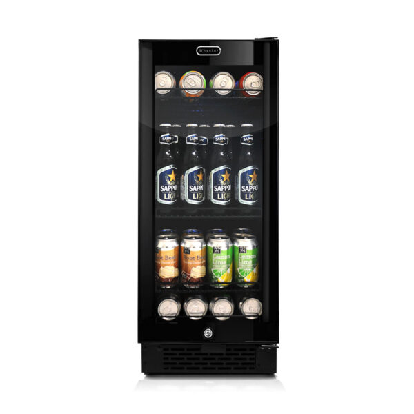 Whynter BBR-801BG 15" Built-in Black Glass 128-can capacity 3.0 cu ft. Beverage Refrigerator