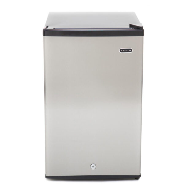 Whynter CUF-210SS 2.1 cu. ft. Stainless Steel Upright Freezer with Lock