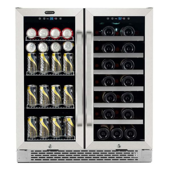 Whynter BWB-3388FDS 24″ Built-In Dual Zone Wine & Beverage Refrigerator – Stainless Steel