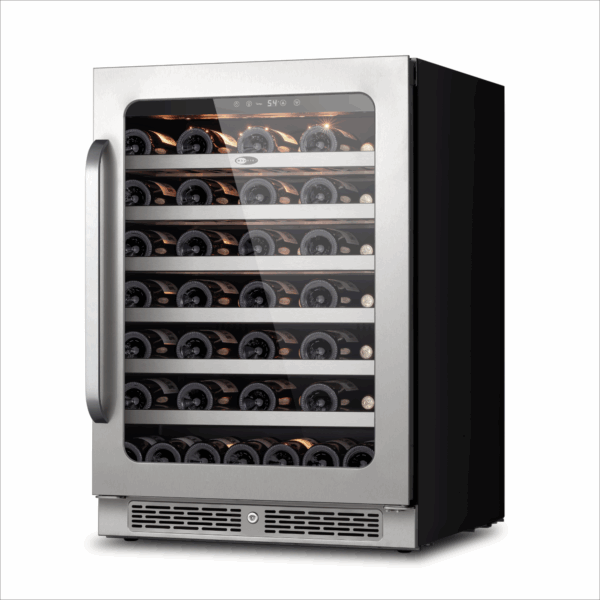 Whynter BSR-054SW 24" Undercounter 54 Bottle Seamless Stainless Steel Wine Fridge