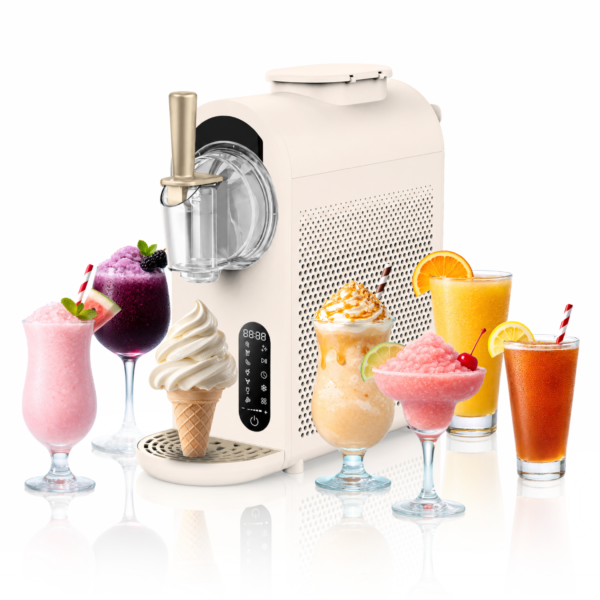 Whynter ICS-167-GW 7-in-1 1.6 Quart Soft Serve Ice Cream Maker & Slushy Machine with Built-in Compressor, Self-Cleaning Mode, Touch Control, and Adjustable Firmness