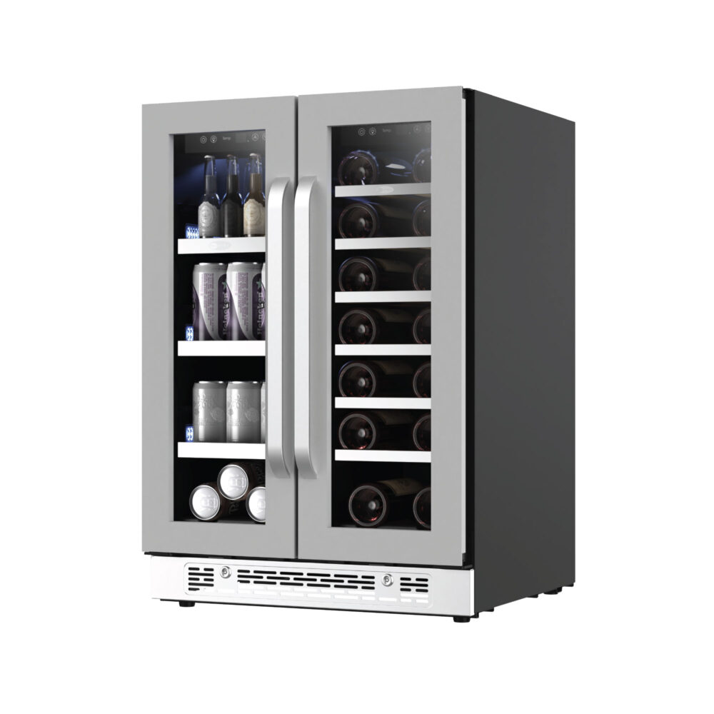 Photo of PRWB-2060-FD dual-zone beverage and wine cooler