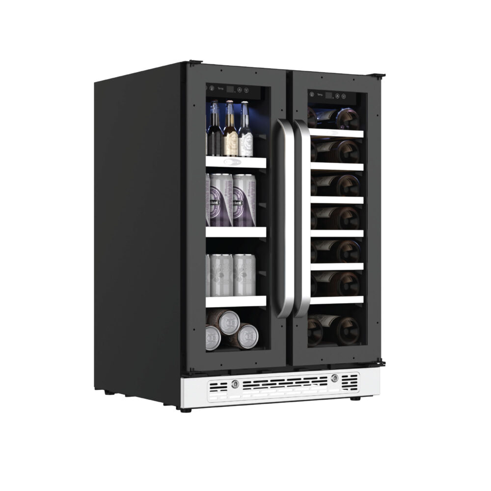 Photo of PRWB-2060-FD dual-zone beverage and wine cooler
