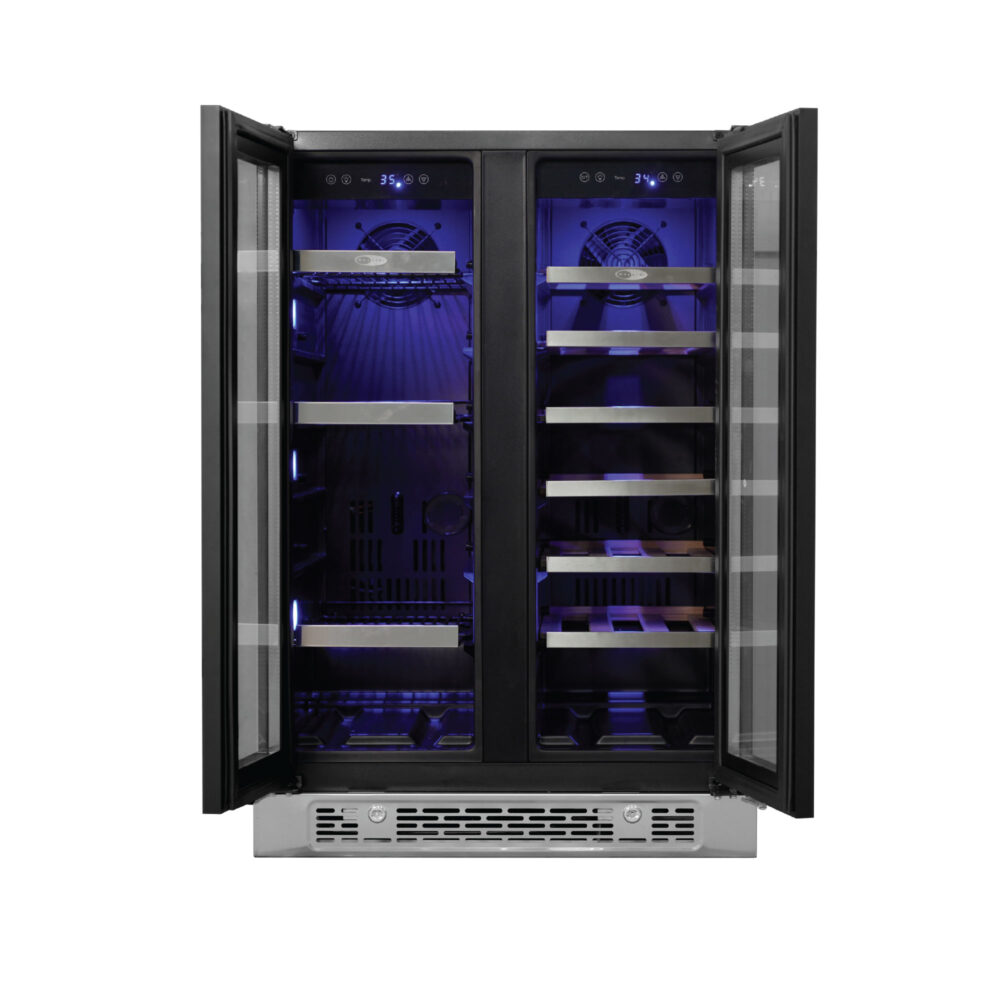 Photo of PRWB-2060-FD dual-zone beverage and wine cooler