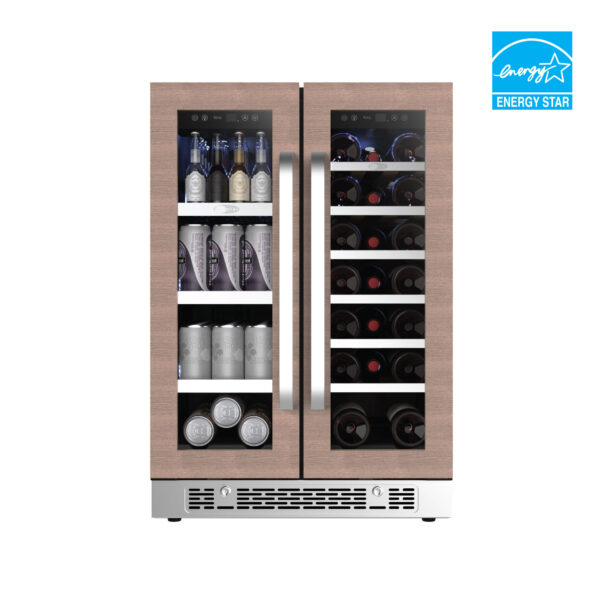Whynter 24" Panel-Ready Dual Zone Wine & Beverage Refrigerator Energy Start Rated