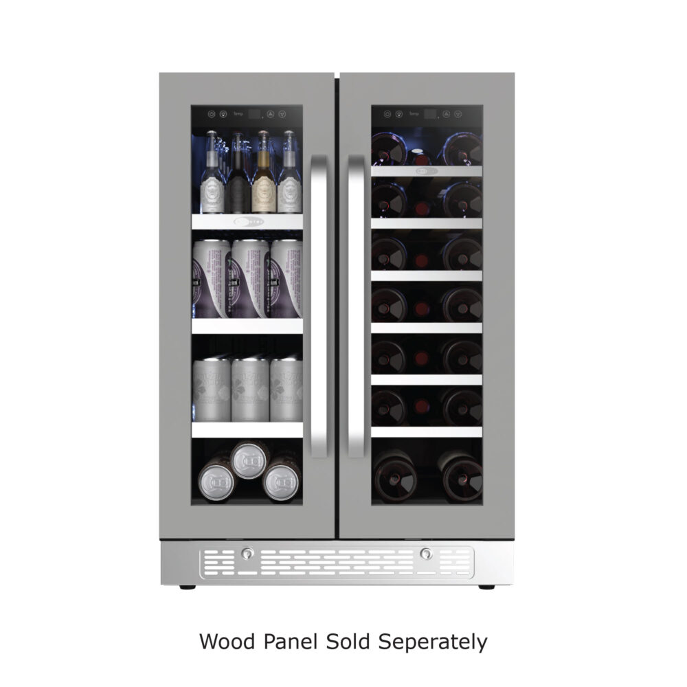 Photo of PRWB-2060-FD dual-zone beverage and wine cooler