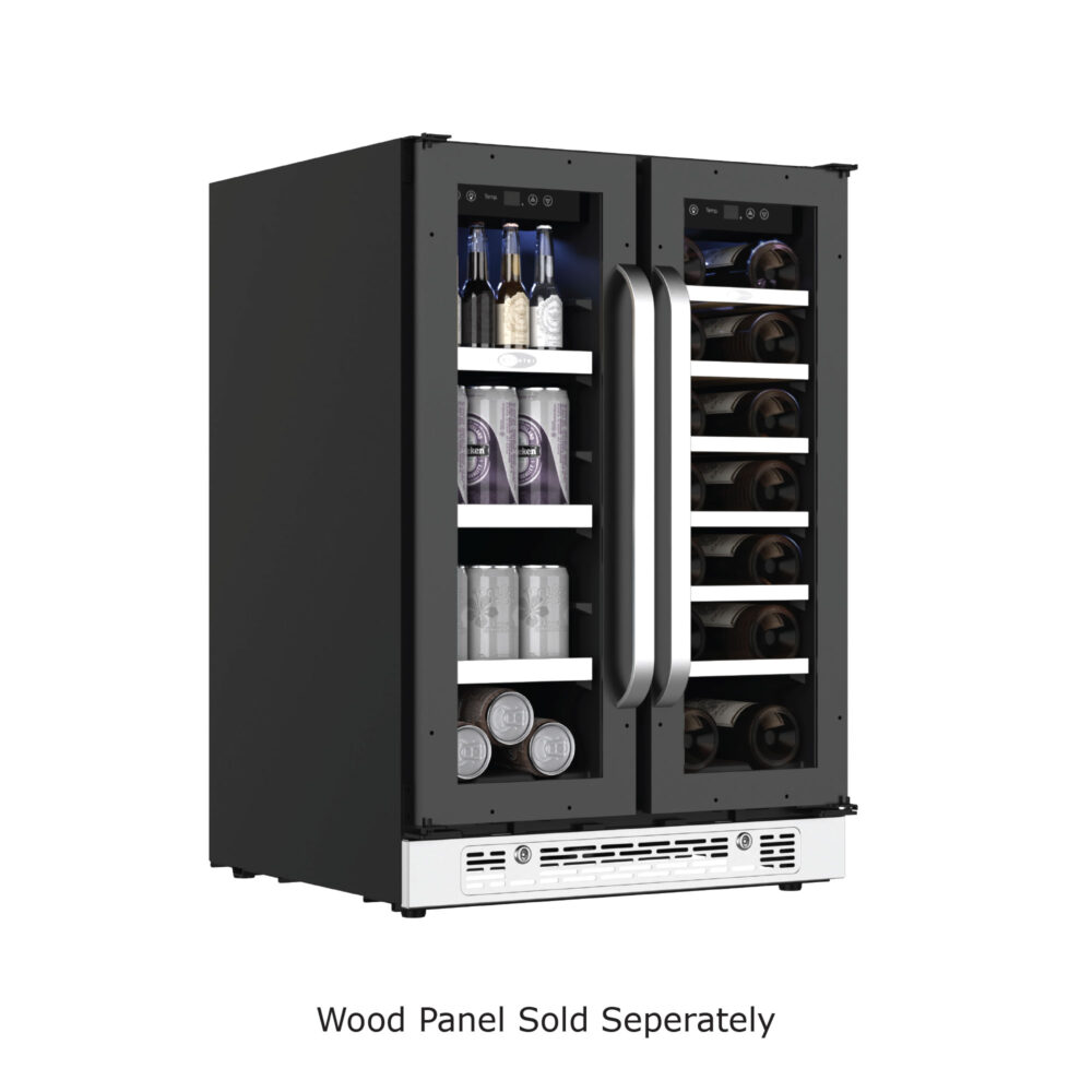 Photo of PRWB-2060-FD dual-zone beverage and wine cooler