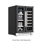 Photo of PRWB-2060-FD dual-zone beverage and wine cooler