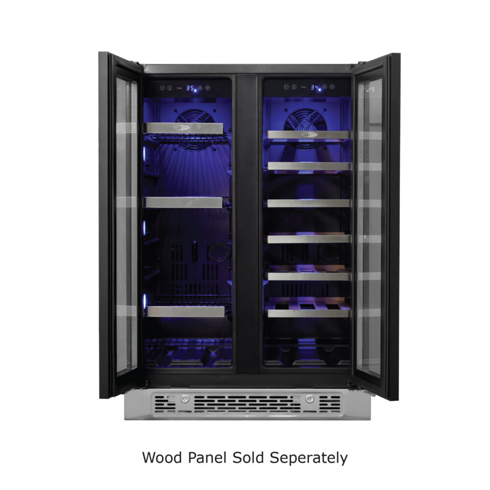 Photo of PRWB-2060-FD dual-zone beverage and wine cooler