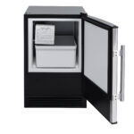 Whynter UIM-158BK automatic ice maker with crescent ice door open