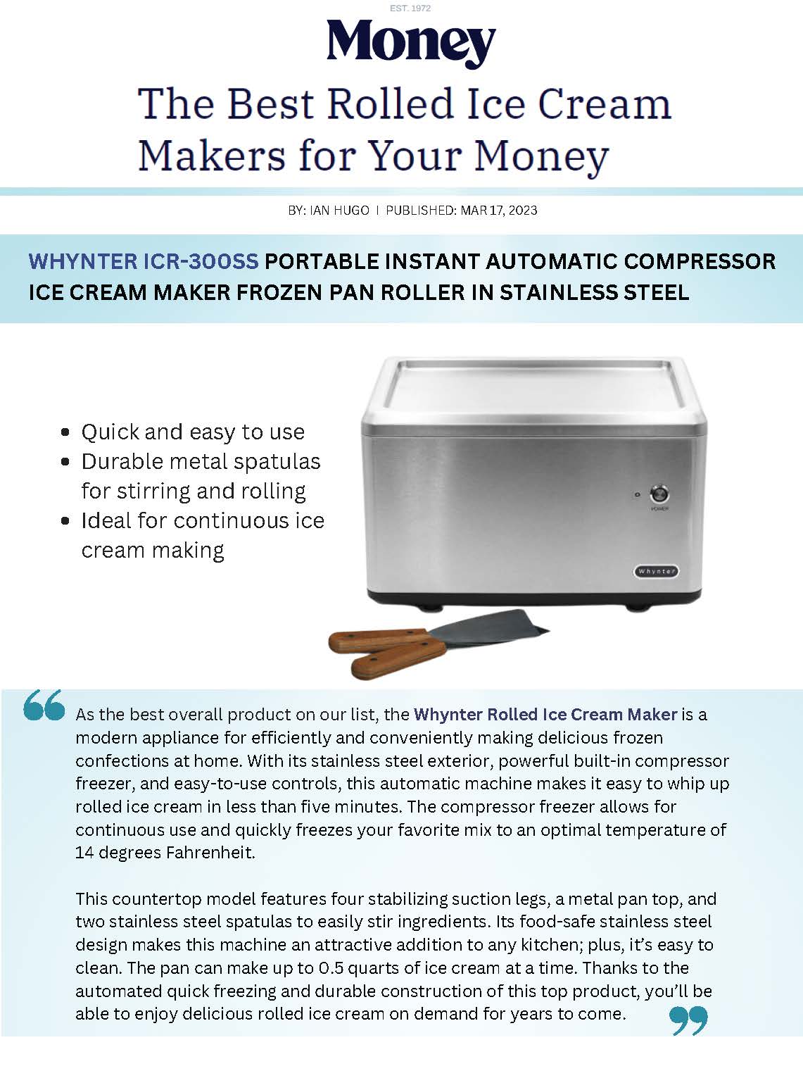 5 Hand Crank Ice Cream Maker  Best Instant Ice Cream Maker 